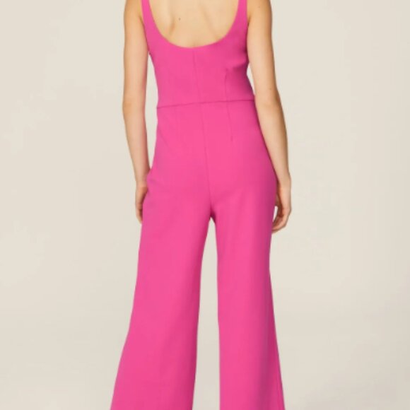 Esteban Cortazar Pink Scoop Neck Jumpsuit - Size XS - Picture 2 of 11
